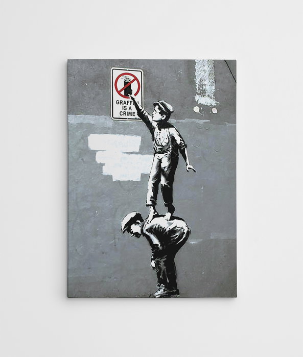 Wallity Lienzo Decorativo Banksy WY31 (50 x 70 cm)